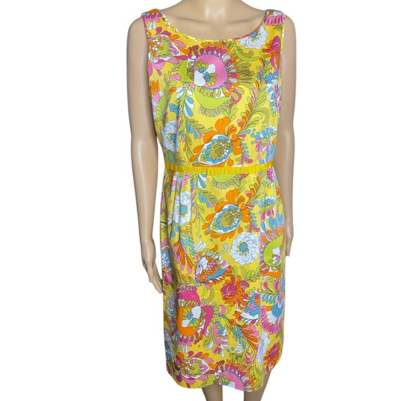 Kate Spade Floral Retro style 60s70s vibe size 2 USA XS - Picture 4 of 9